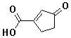 3-oxocyclopent-1-enecarboxylic acid