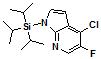 4-chloro-5-fluoro-1-(triisopropylsilyl)-1H-pyrrolo[2,3-b]pyridine