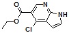 ethyl 4-chloro-1H-pyrrolo[2,3-b]pyridine-5-carboxylate